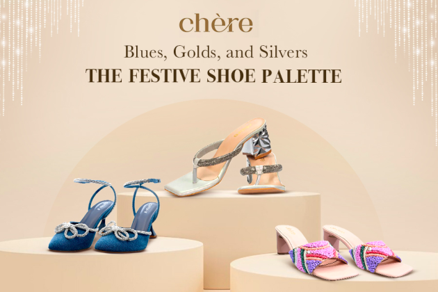 Blues, Golds, and Silvers: The Festive Shoe Palette