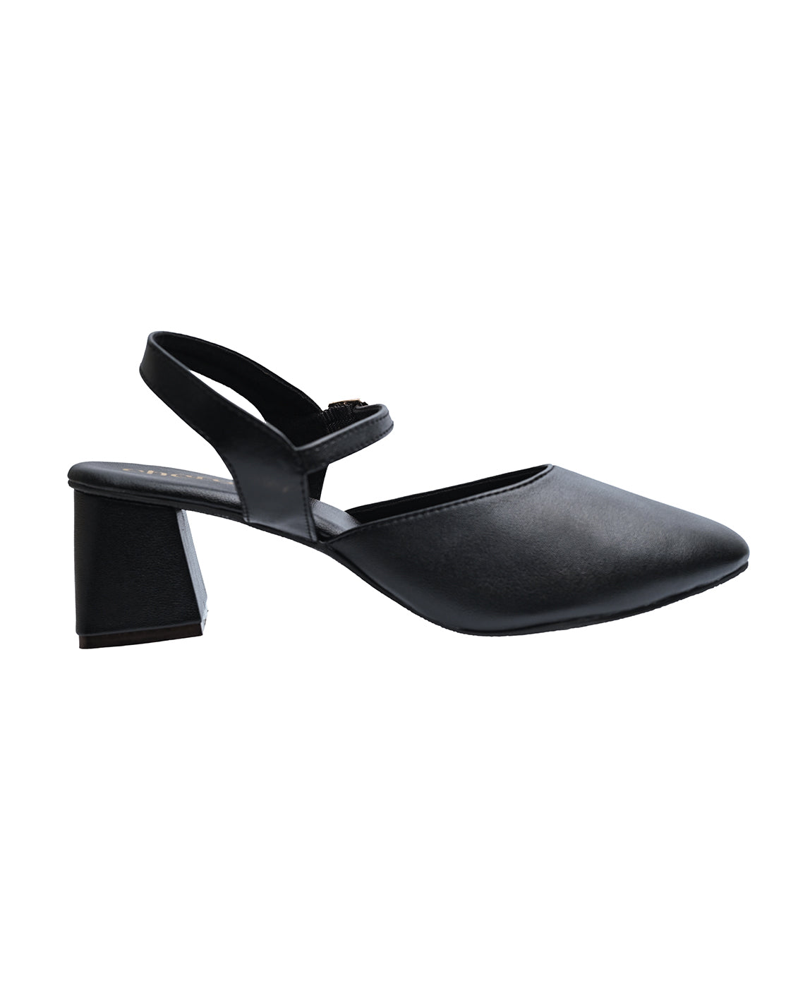 Chere Pointed Toe Slingback Heels Black | Modern Women's Party Shoes