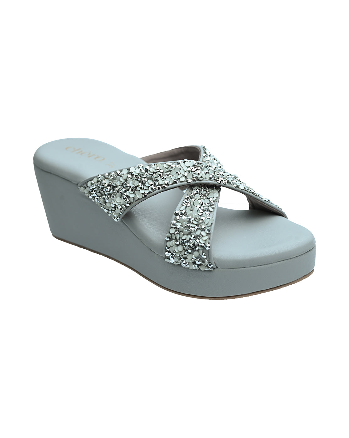 Chere Midnight Spark Crystal Embellished Wedges