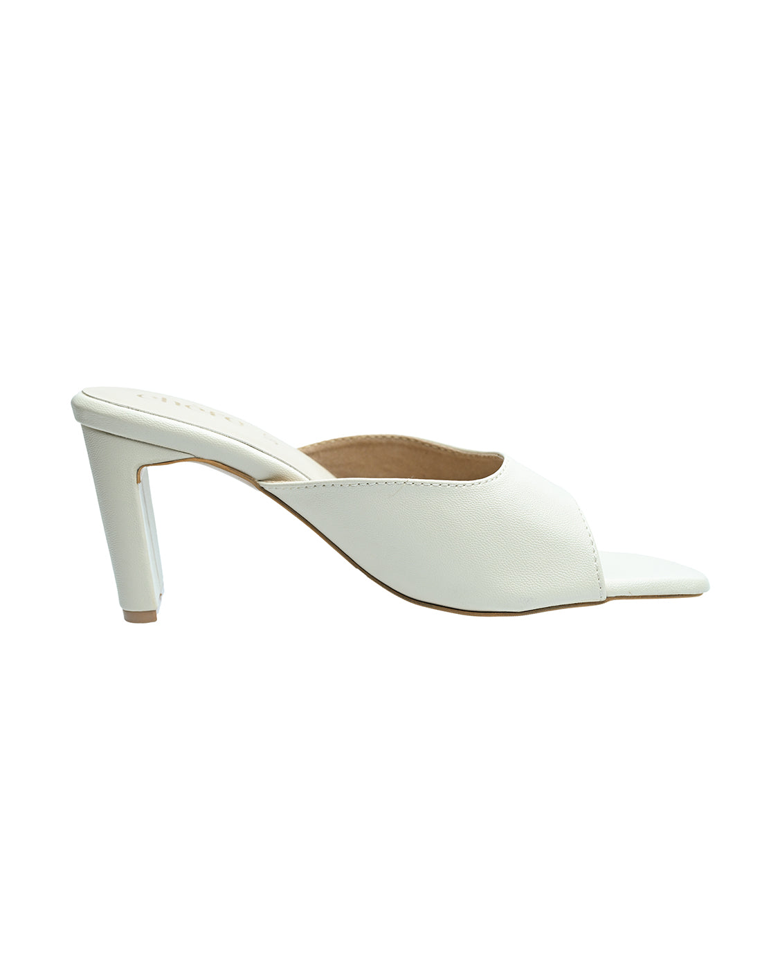 Chere Women’s Square Toe Slip-On Block Heel Mules – Elegant Open Toe Sandals for Casual and Party Wear