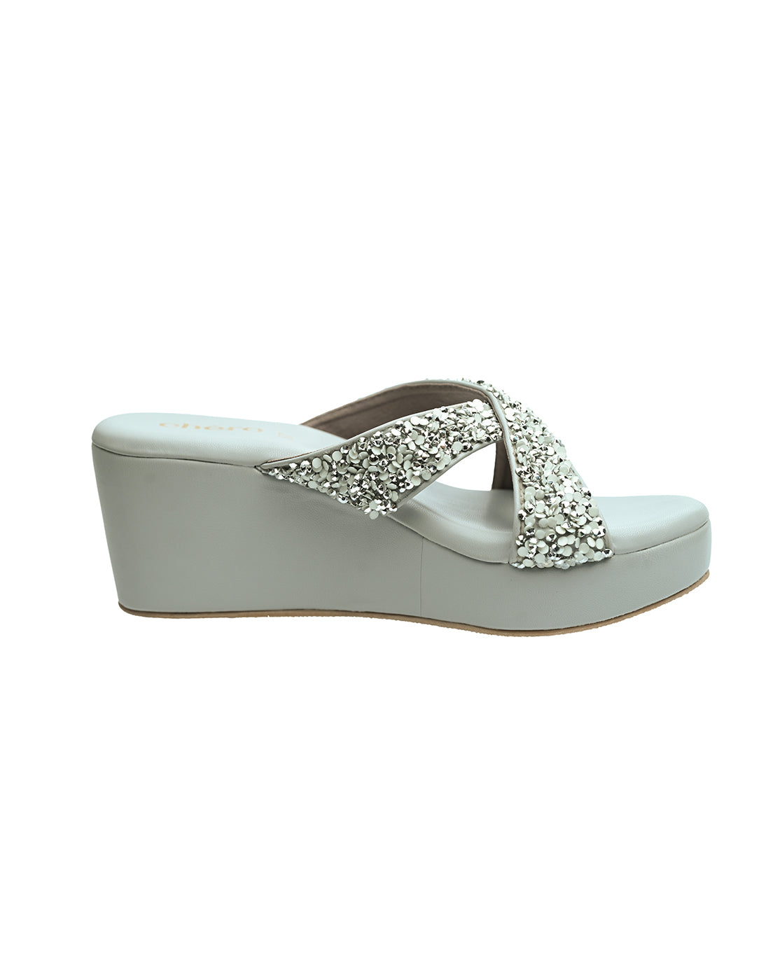 Chere Midnight Spark Crystal Embellished Wedges