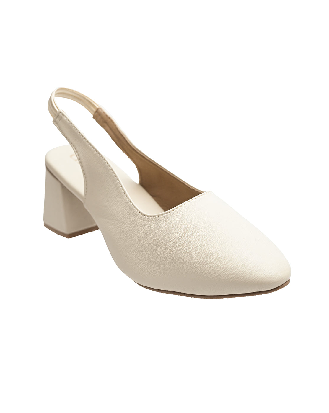 Beige Pointed Slingback Heels | Elegant Women's Heels