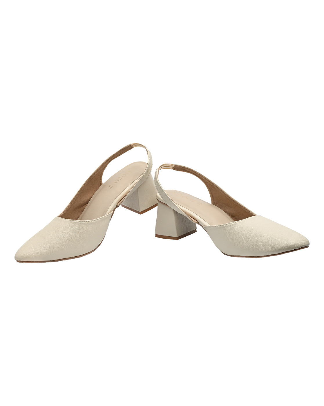 Chere Beige Pointed Toe Slingback Heels | Sophisticated Women's Occasion Shoes