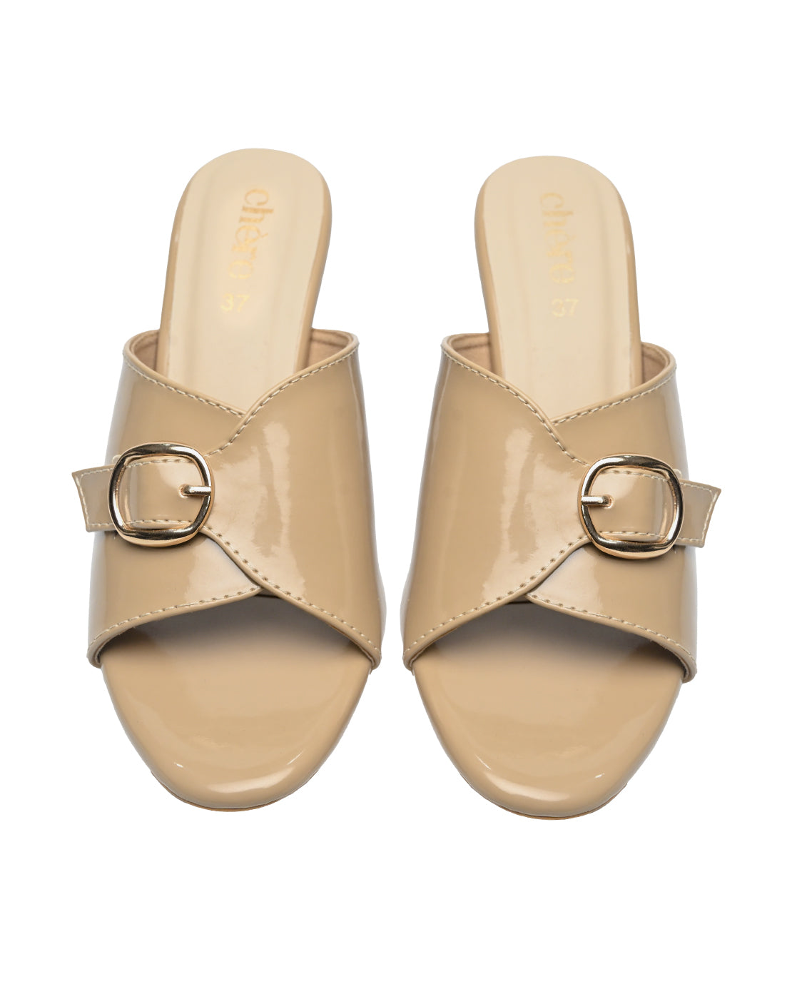 Chere Buckle Heel Mules