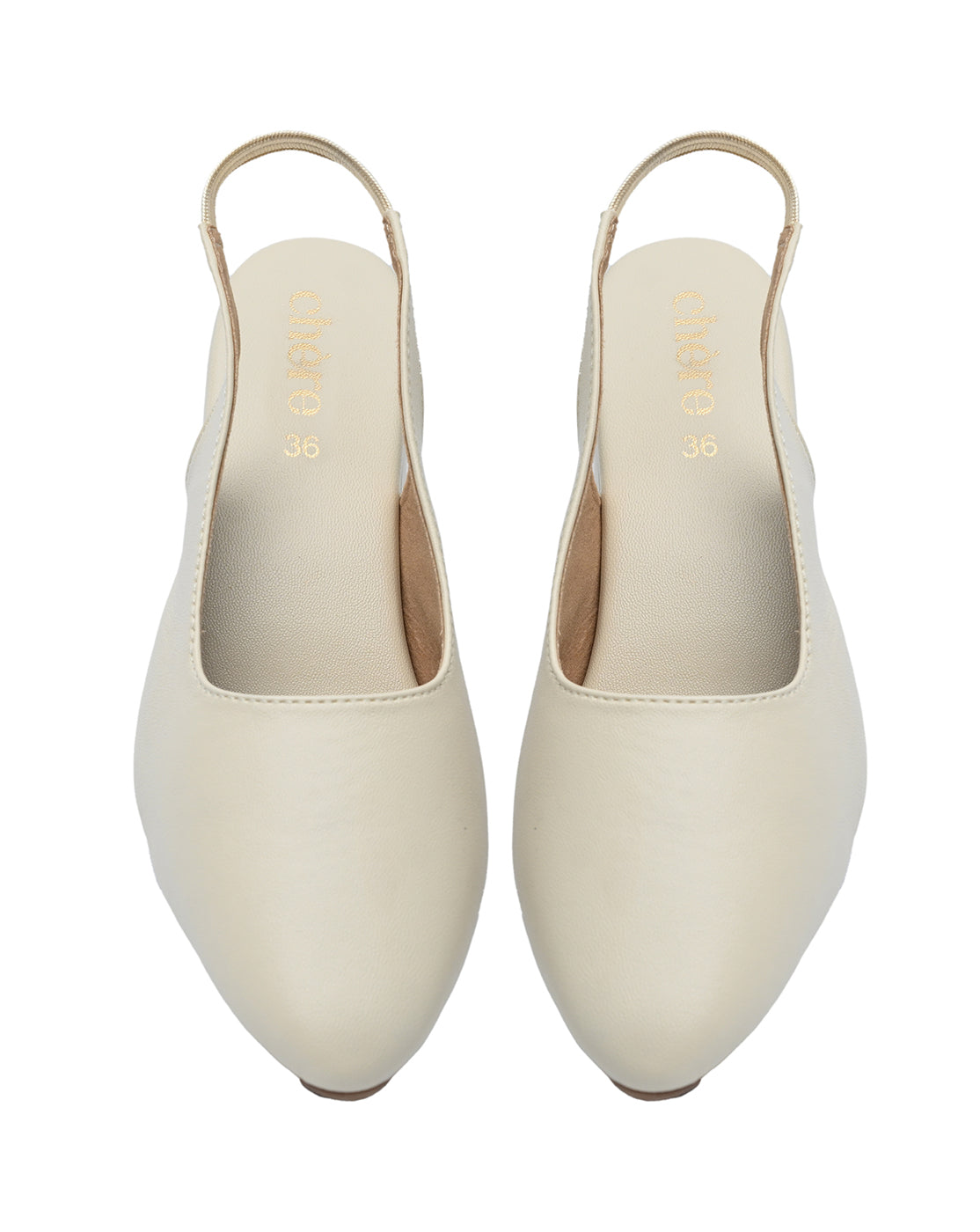 Beige Pointed Slingback Heels | Elegant Women's Heels
