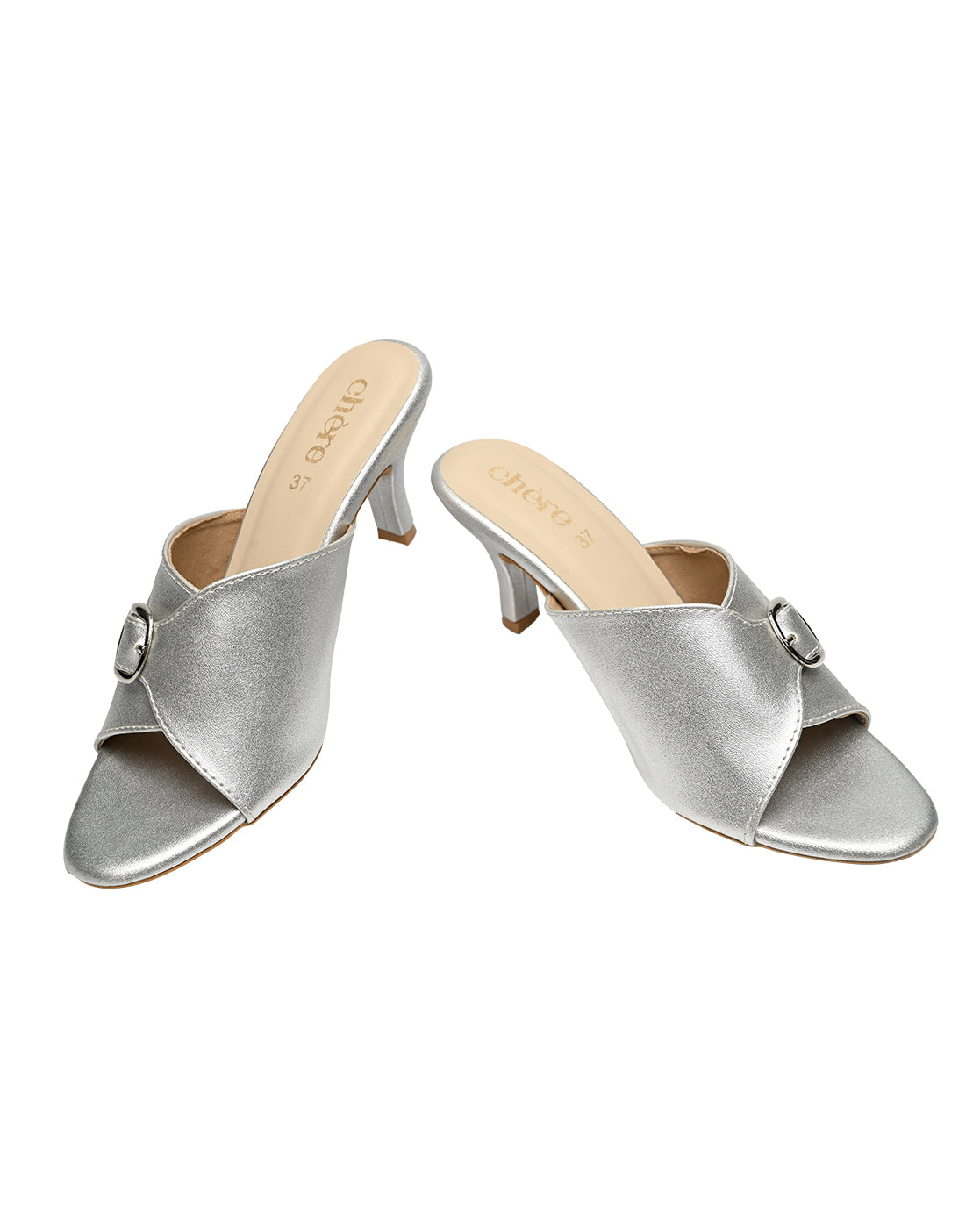 Chere Buckle Heel Mules