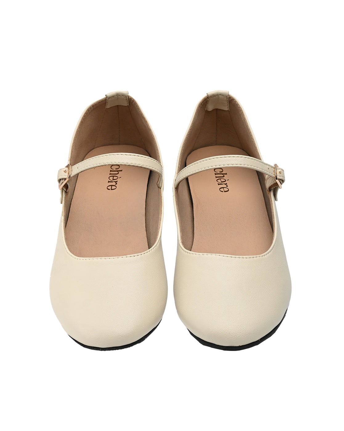 Chere Cream Mary Jane Block Heels & Elegant Square Toe Pumps Set