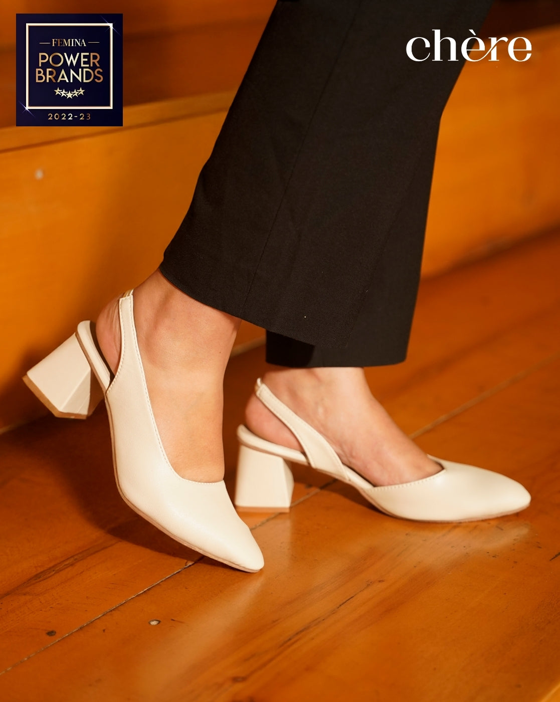 Chere Beige Pointed Toe Slingback Heels | Sophisticated Women's Occasion Shoes