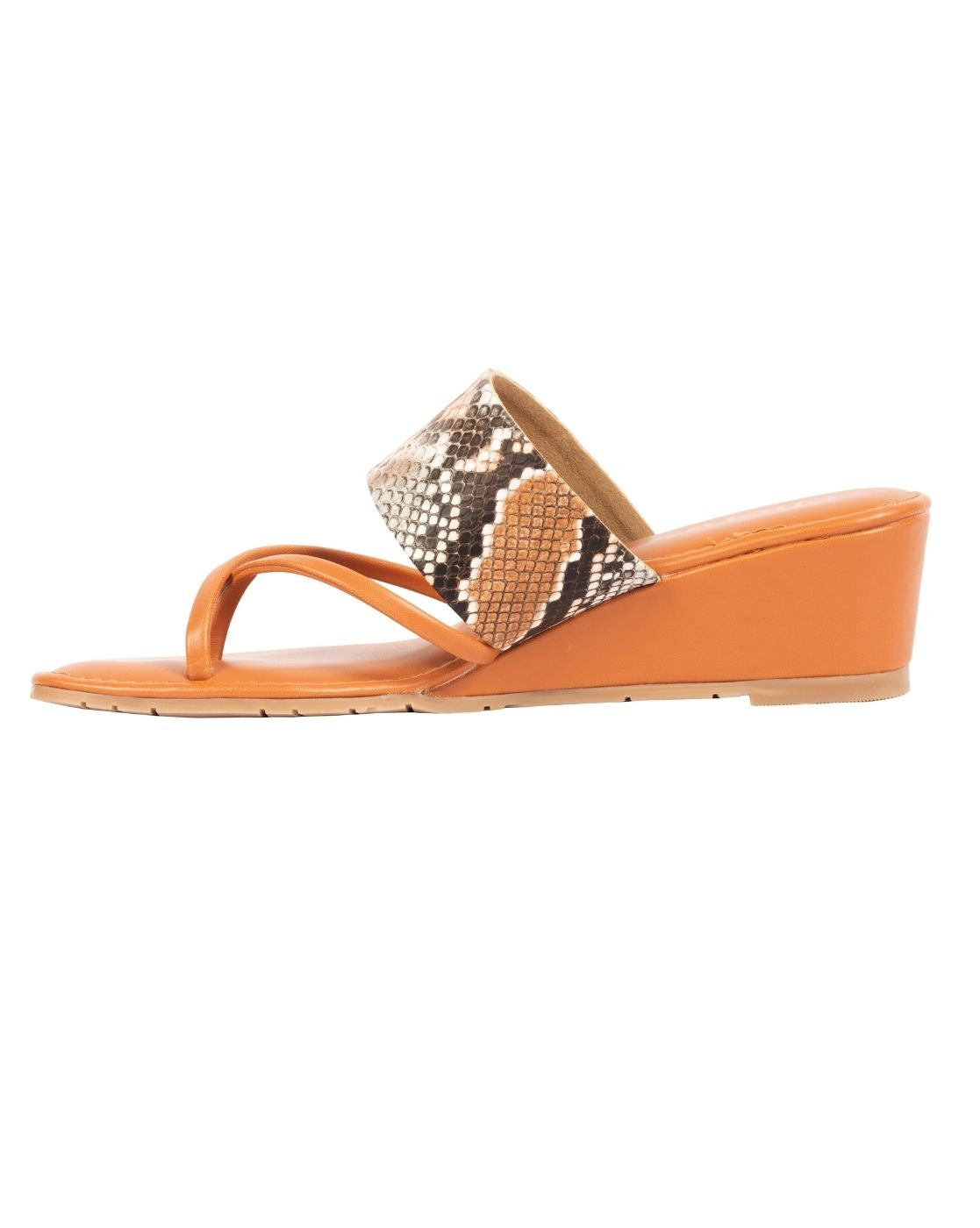CHERE Premium snake print wedge strap and string