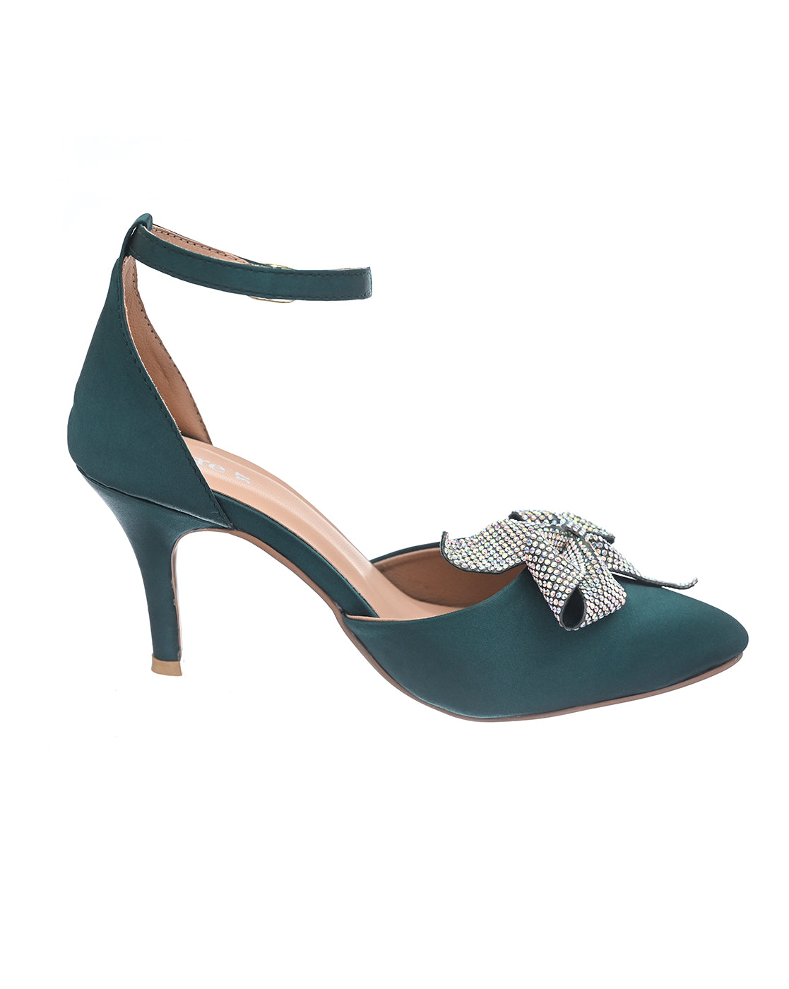 Blue Vegan Leather Pencil Heels Design by House of Prisca at Pernia's Pop  Up Shop 2024