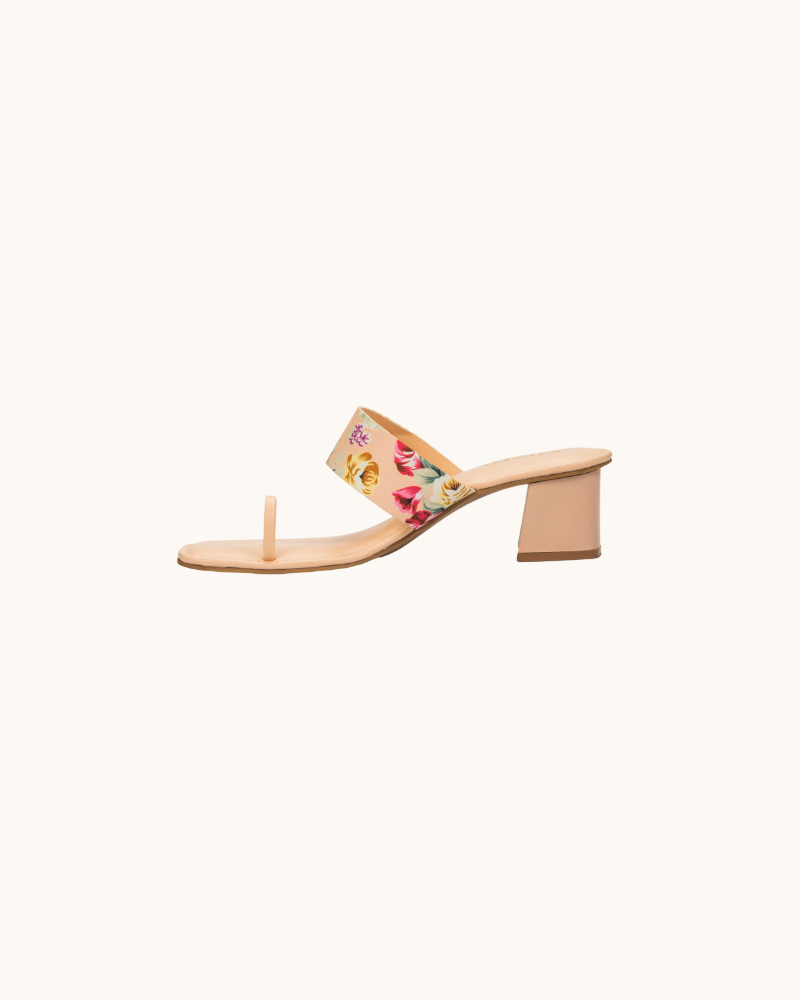 Floral Jacquard Slingback High Heels | Shop Heels at Papaya Clothing