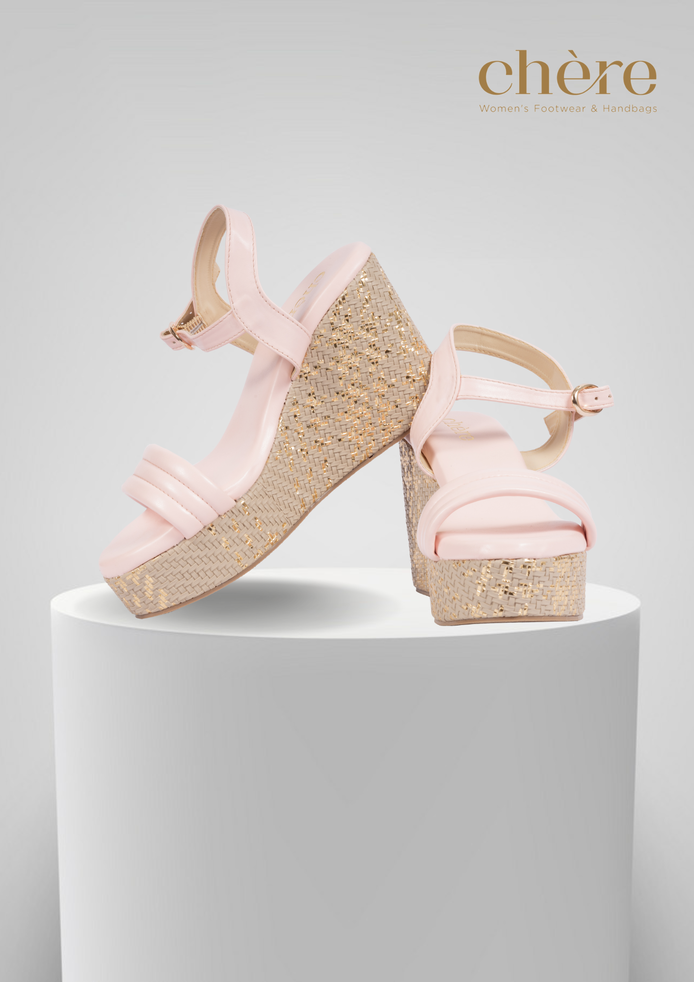 Pink Pretty Chic Wedges