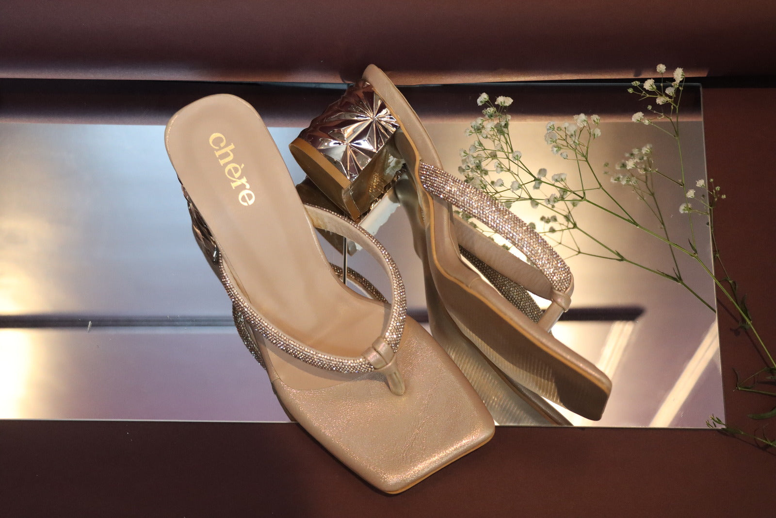 Smart & Sleek Women Gold Heels - Buy Smart & Sleek Women Gold Heels Online  at Best Price - Shop Online for Footwears in India | Flipkart.com