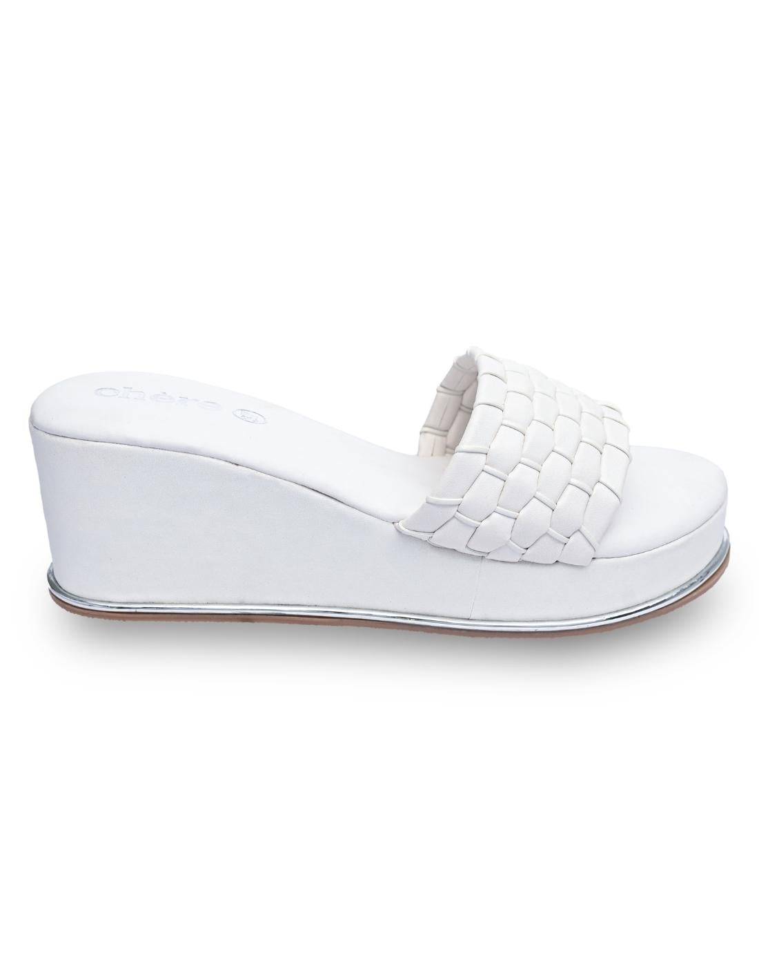 women's White Casual Wedges 